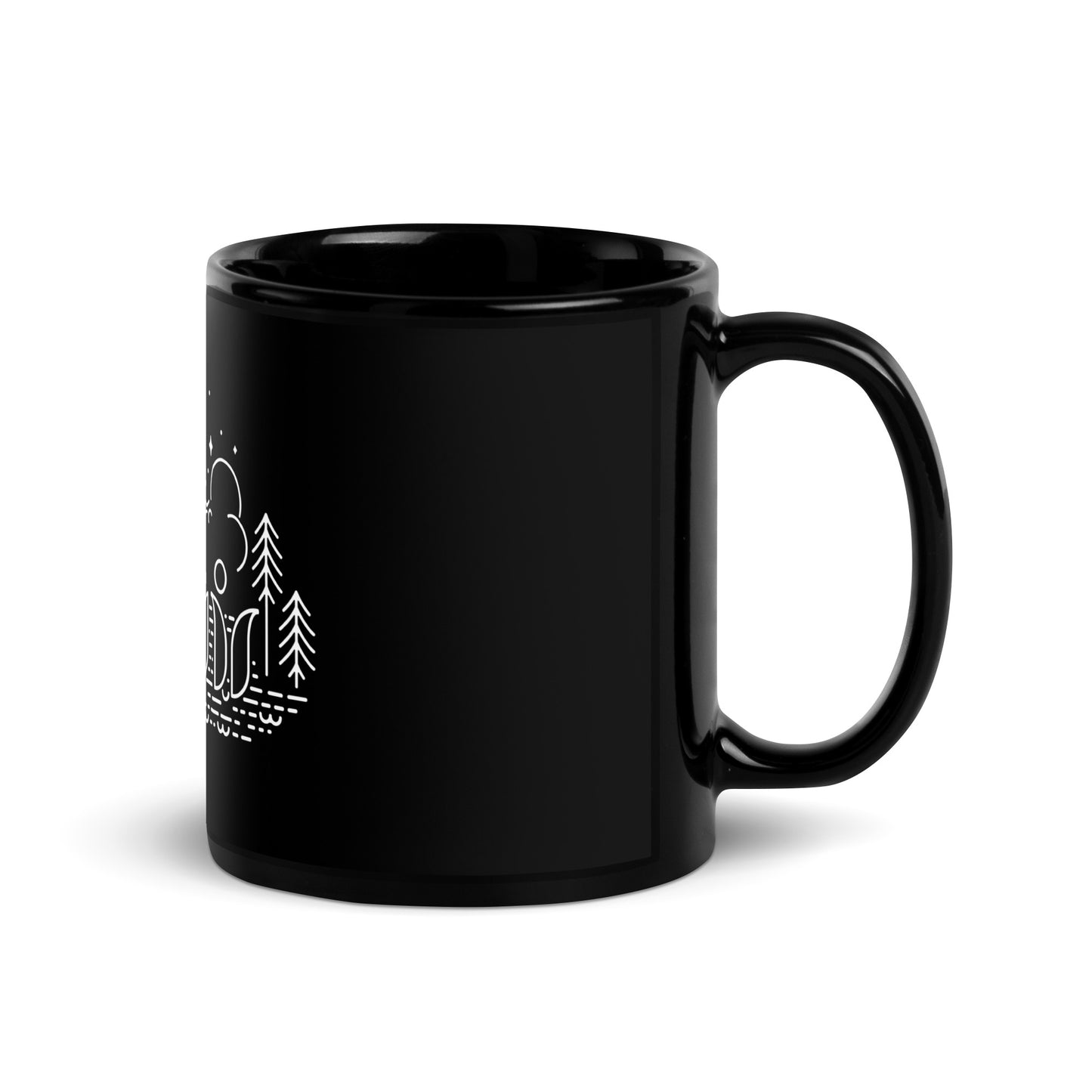Mimir nature - Black Glossy Mug (11 oz)