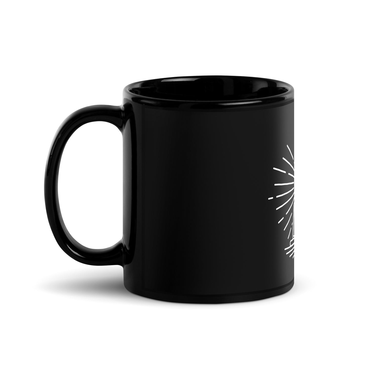 Mimir crest - Black Glossy Mug (11 oz)