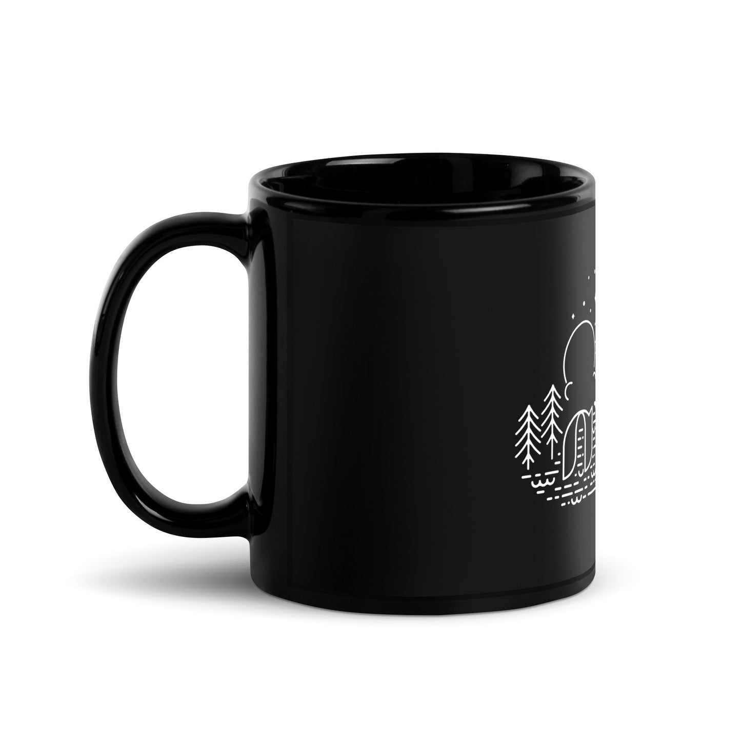 Mimir nature - Black Glossy Mug (11 oz)