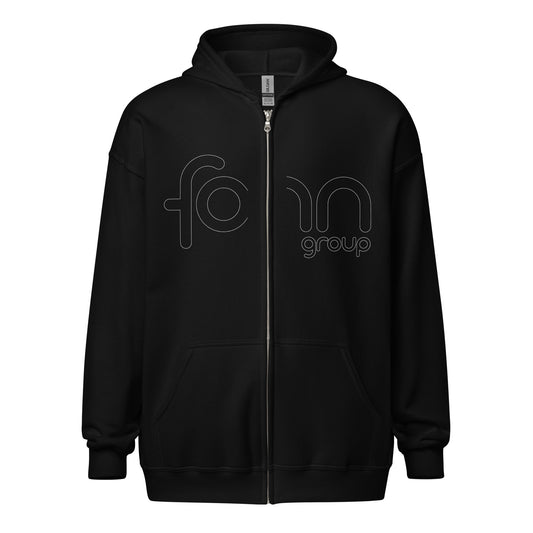 Fonn Group - unisex heavy blend zip hoodie (centred logo)